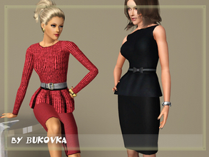 Sims 3 — Clothes  with Frill  by bukovka — Clothing for young and adult women. The main decoration was a wide flounce at
