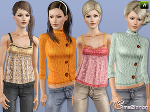 Sims 3 — 300 - Casual set by sims2fanbg — .:300 - Casual set:. Items in this Set: Top in 3 recolors,Custom
