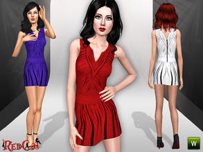 Sims 3 — Date Night Dress  by RedCat — 2 Recolorable Palette. 3 Different Styles. Game Mesh. ~RedCat