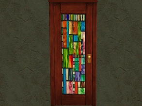 Sims 2 — Door Glass Recolors - 5 by zaligelover2 — Recolor for glass only of base game door.