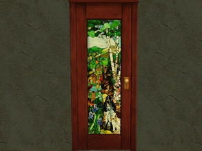 Sims 2 — Door Glass Recolors - 16 by zaligelover2 — Recolor for glass only of base game door.