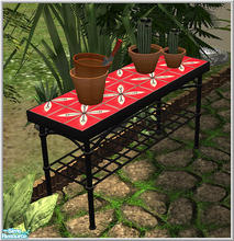 Sims 2 — mediterran iron tables-recolors by Birgit43 — recolors of mediterran iron tables