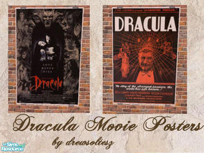 Sims 2 — Dracula Movie Posters by drewsoltesz — A collection of two Dracula movie posters, the two best versions ever put