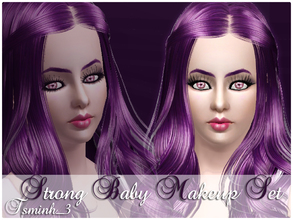 Sims 3 — Strong Baby Makeup Set by TsminhSims — A New Makeup Set for Sims on Valentine Days. Especially for your Female