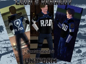 Sims 3 — LeonRPD by irisheart — Leon S Kennedy's RPD Uniform!
