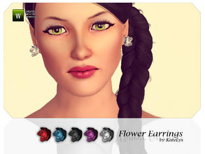 Sims 3 — Flower Earrings by katelys — New earrings for adult/young adult females.