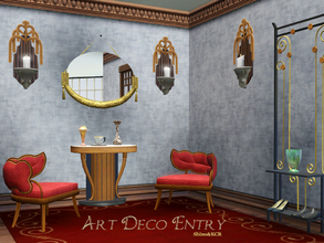 Sims 3 — Art Deco Entry by ShinoKCR — As Part of the Art Deco Serie is here the Entry The Focus is on the two Armchairs