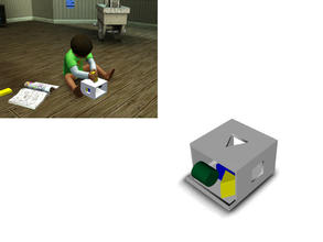 Sims 3 — Eco-Friendly Playroom Peg Box by wolfspryte — part of the Eco-Friendly Kid's Playroom Collection Playable pegbox