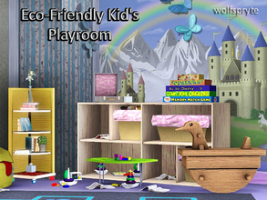 Sims 3 — EcoFriendly Kids Playroom Collection by wolfspryte — With pieces made from repurposed, found items.. you can be