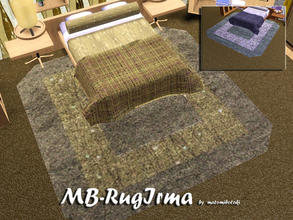 Sims 3 — MB-RugIrma by matomibotaki — MB-RugIrma, new rug mesh with 2 recolorable areas and cutted corners, by