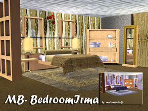 Sims 3 — MB-BedroomIrma by matomibotaki — MB-BedroomIrma, new bedroom set for your sims3 with 12 new meshes, modern and