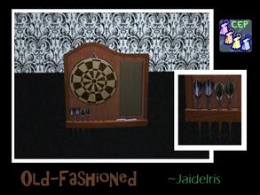 Sims 2 — JaideIris Custom Dartboards - Oldfashioned Dartboard by Jaideiris2 — An old fashioned corkboard recolor with