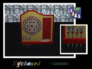 Sims 2 — JaideIris Custom Dartboards - Eyeball Dartboard by Jaideiris2 — An eyeball dartboard just for fun. Custom eye