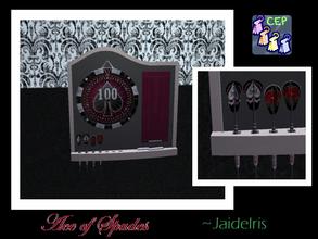 Sims 2 — JaideIris Custom Dartboards - Aceofspades Dartboard by Jaideiris2 — A card suit \"ace\" dartboard with