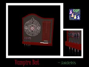 Sims 2 — JaideIris Custom Dartboards - Vampire Bat Dartboard by Jaideiris2 — A vampire-esque dartboard with custom deco