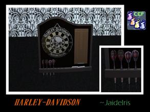 Sims 2 — JaideIris Custom Dartboards - Harley-Davidson Dartboard by Jaideiris2 — A realistic Harley-Davidson skull