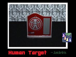 Sims 2 — JaideIris Custom Dartboards -  HumanTarget Dartboard by Jaideiris2 — A blank dummy person as a target custom