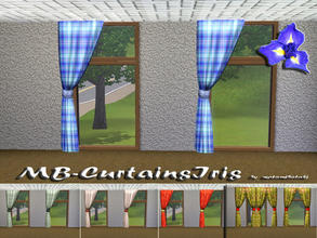Sims 3 — MB-CurtainsIris by matomibotaki — MB-CurtainsIris, new on side curtains mesh, with 3 included variations and 2