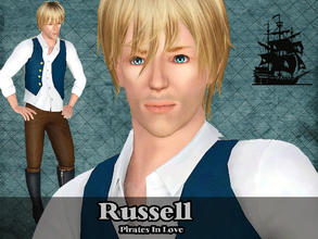 Sims 3 — Russell by squarepeg56 — Russell is a fictional character from the app game by Voltage- Pirates in love. He is a