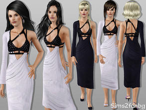 Sims 3 — 304 - Designer dress 5 by sims2fanbg — .:304 - Designer set:. Dress in 3 recolors,Custom