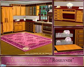 Sims 2 — Victorian Kitchen Roselynde by Cashcraft — A set recolor of my Victorian Inspired Kitchen. The set includes 1