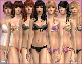 Sims 2 — Lingerie by Siluetta — A selection of 7 different underwears.