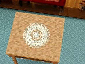 Sims 3 — Tea for Two  Miniature Endtable Doily by wolfspryte — part of the Kid's Playroom Tea for Two Collection by