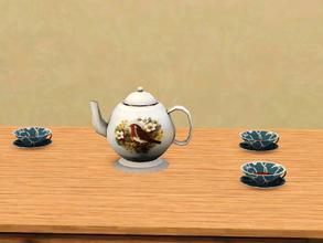Sims 3 — Tea for Two Miniature Teapot by wolfspryte — part of the Kid's Playroom Tea for Two Collection by wolfspryte DO