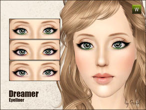 Sims 3 — Dreamer eyeliner by Gosik — New eyeliner for female and male sims in every age (teens, adults and elders). It