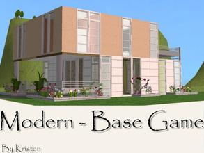 Sims 2 — Modern - Base Game by Kristen3 — Base game compatible, furnished, decorated, Modern, fine, great.