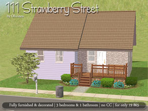 Sims 2 — Base game compatible - 111 Strawberry Street by olcia_olivinea — Small, traditional house, perfect for your Sim