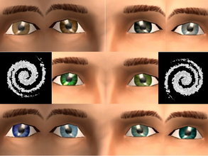 Sims 2 — Zalige\'s Complete Eye Set by zaligelover2 — Complete with 10 eyes, 2 in each color. Out of the 2, one is darker