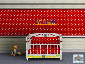 Sims 3 — pattern nurserry 11 by nijl — This is a red and white bulbs pattern. This pattern fits very nice a children's