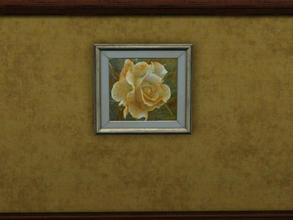 Sims 3 — Antique Rose by florie1977 — A yellow rose antiqued and framed. Fresh from the garden to your home.