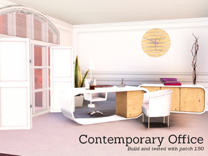 Sims 3 — Contemporary Office by Angela — A new contemporary Officeset for your sims, wether in College, or just at home.