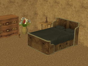 Sims 2 — Parsimonious Bed Recolors - brown by zaligelover2 — Recolor of a Parsimonious bed. Mesh required.