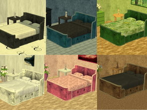 Sims 2 — Parsimonious Bed Recolors by zaligelover2 — 6 recolors of a Parsimonious bed.