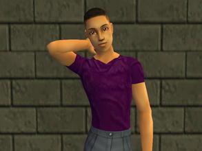 Sims 2 — Teen Wrinkled Tees - prpl by zaligelover2 — A wrinkled tee for teens.