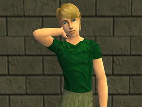 Sims 2 — Teen Wrinkled Tees - grn by zaligelover2 — A wrinkled tee for teens.