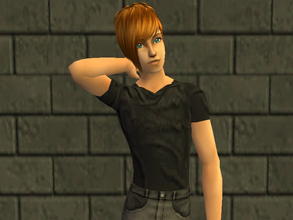 Sims 2 — Teen Wrinkled Tees - blk by zaligelover2 — A wrinkled tee for teens.
