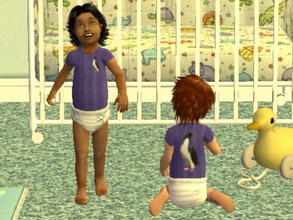 Sims 2 — Penguins for Toddlers - purple by zaligelover2 — Outfit for toddlers.