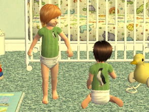 Sims 2 — Penguins for Toddlers - green by zaligelover2 — Outfit for toddlers.