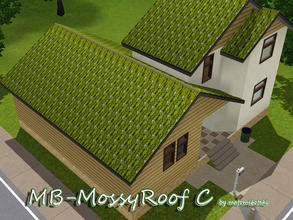 Sims 3 — MB-MossyRoofC by matomibotaki — MB-MossyRoofC, weathered roof with mossy texture and new color by matomibotaki.