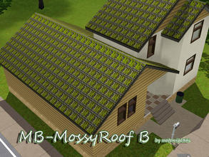 Sims 3 — MB-MossyRoofB by matomibotaki — MB-MossyRoofB, weathered roof with mossy texture and new color by matomibotaki.