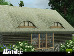 Sims 3 — Dormer Reed by Mutske — Dormers to decorate your sims roofs. 3 recolorable parts. Made by Mutske. TSRAA.