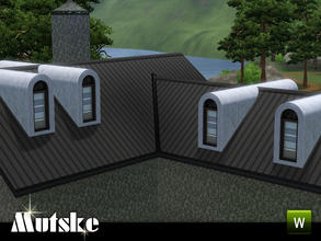 Sims 3 — Dormer Delgany by Mutske — Dormers to decorate your sims roofs. 4 recolorable parts. Made by Mutske. TSRAA.