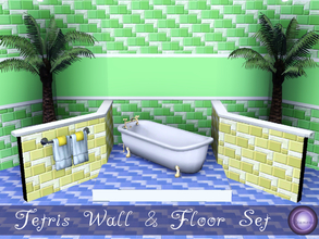 Sims 3 — Tetris Wall & Floor Set by D2Diamond — Bringing back another classic, the Tetris walls and floor in a