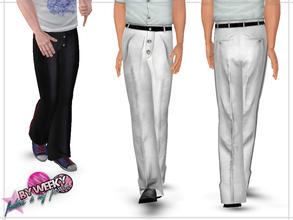 Sims 3 — Designer jeans by Weeky — Designer jeans - for adult and young adult. You can recolor. Custom CAS and launcher