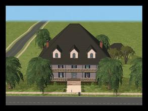 Sims 2 — Plantation House by former_ussr2 — This is a manor in the New Orleans, plantation style! The layout is based off