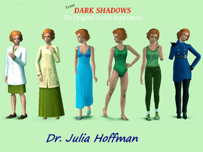 Sims 3 — Dr. Julia Hoffman by Shylaria — From DARK SHADOWS, the original gothic soap opera on ABC-TV, comes Dr. Julia